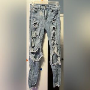 Selling: High-rise super skinny jeans. Size W26 L30. Bought from Hollister.